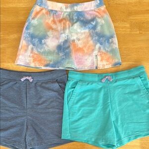 Kids Colorful Shorts and Skort set, size 10/12, NWOT